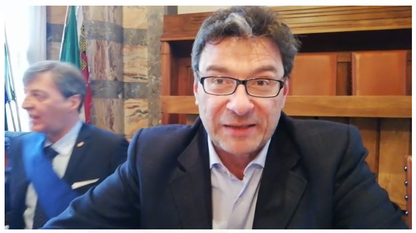 Giorgetti a Sondrio parla di Olimpiadi: “Sono ottimista” VIDEO