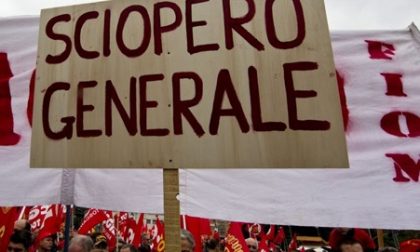 Sciopero generale del 16 dicembre, anche i valtellinesi in piazza