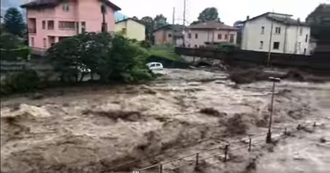 Emergenza maltempo: a Dervio si teme il cedimento della diga