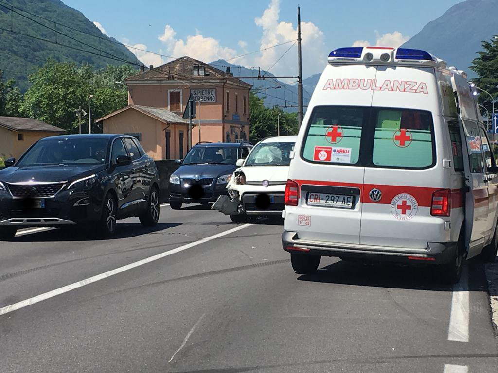 Incidente a Berbenno lungo la Statale 38