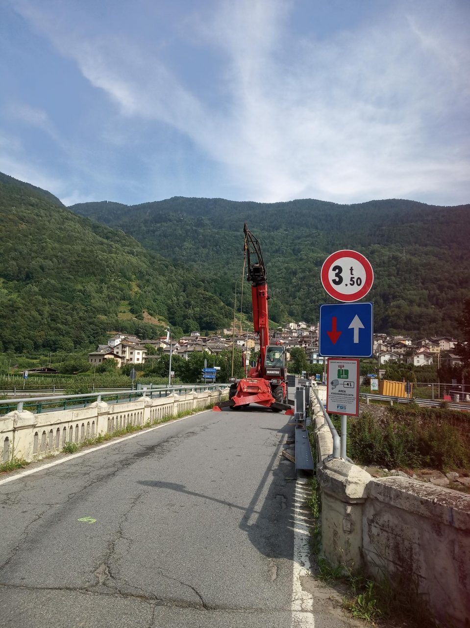 Stazzona, partiti i lavori sul ponte