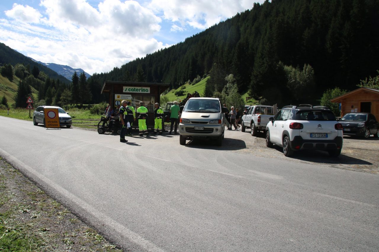 Frana del Ruinon, nuovamente chiusa la strada per Santa Caterina – FOTO