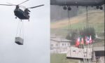 Panico a Valfurva: elicottero militare a pochi metri da terra, tre feriti VIDEO