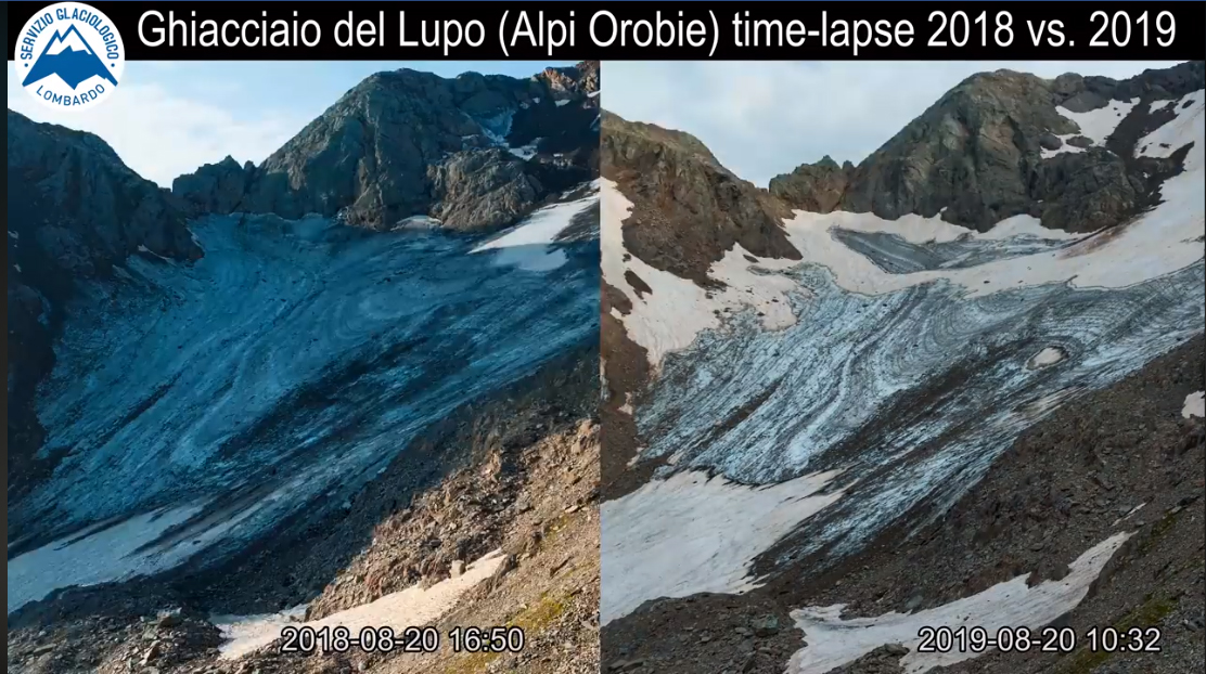 I nostri ghiacciai in agonia, VIDEO SHOCK