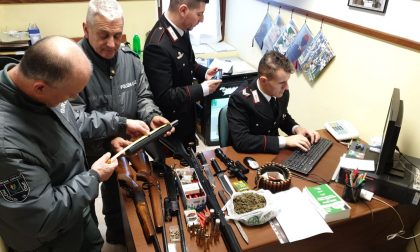 Armi illegali, bracconaggio e stupefacenti: in  manette due uomini di Cremia