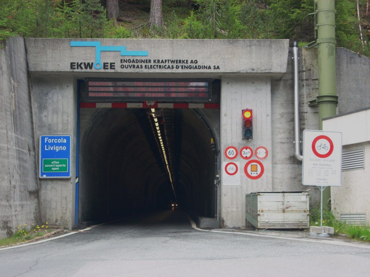 In vigore da domani gli orari invernali del tunnel Munt La Schera