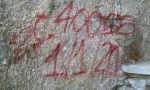 Vernice sul sasso, atto vandalico in Val Masino