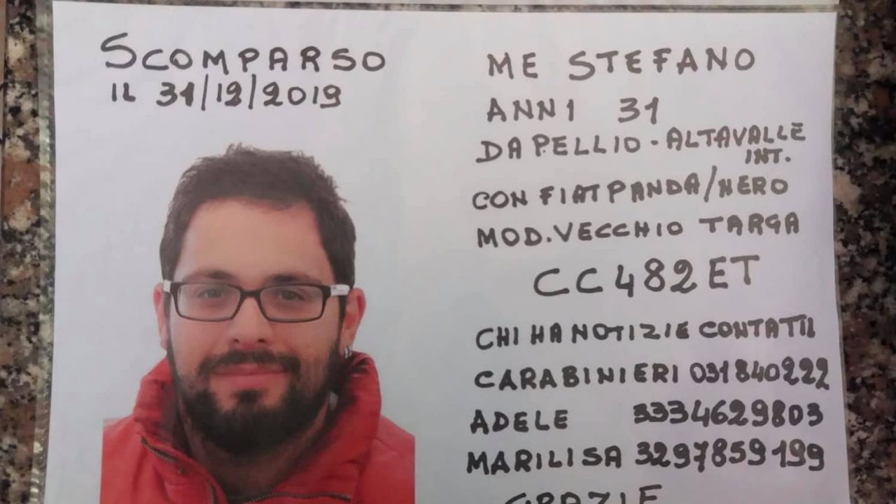 Ritrovato il 31enne scomparso da più di venti giorni