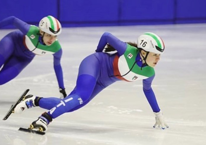 Elisa Confortola terza alla finale B dei 1000 metri alle Olimpiadi di Losanna