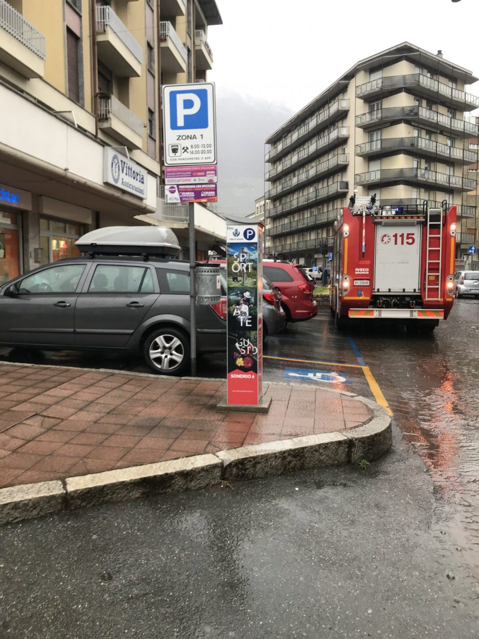 Fuga di gas a Sondrio in via Alessi