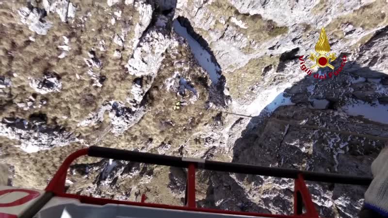 Cani dispersi in montagna salvati con l’elicottero VIDEO