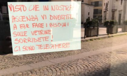 Vandalismo in centro storico