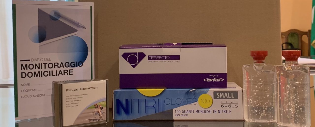 Dispositivi di protezione e saturimetri nei kit consegnati ai pazienti dimessi
