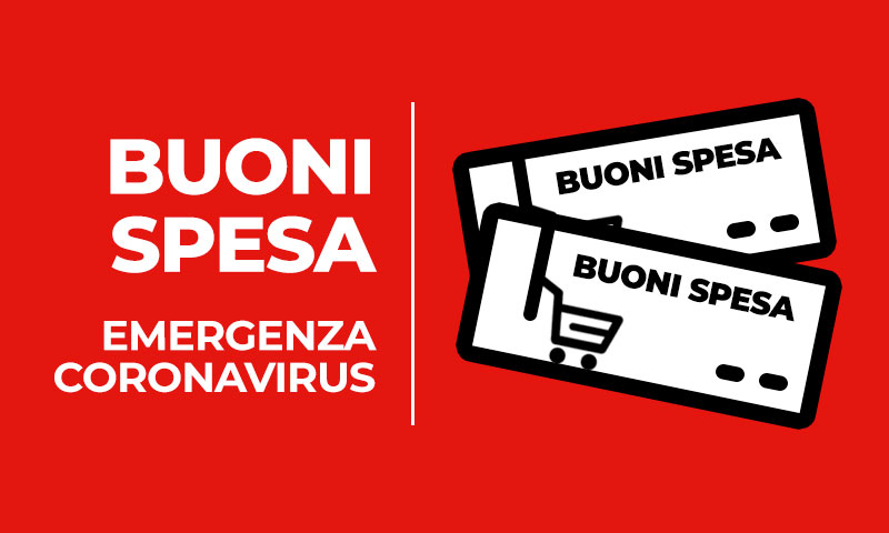 Buoni spesa per le famiglie in difficoltà e banco alimentare