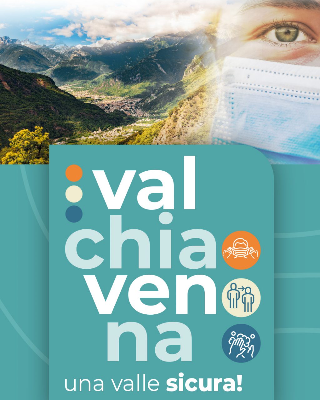 Mascherine e brochure per una Valchiavenna più sicura