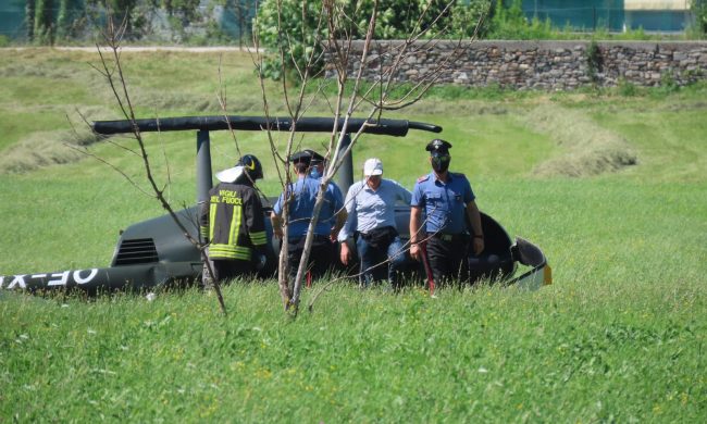 Incidente in elicottero, i passeggeri salvi per miracolo