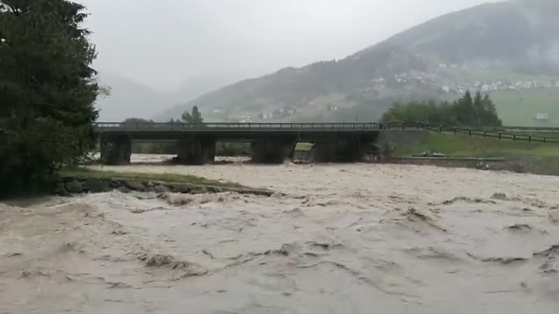Maltempo: l’Adda fa paura, chiuso un tratto della Statale 38 VIDEO