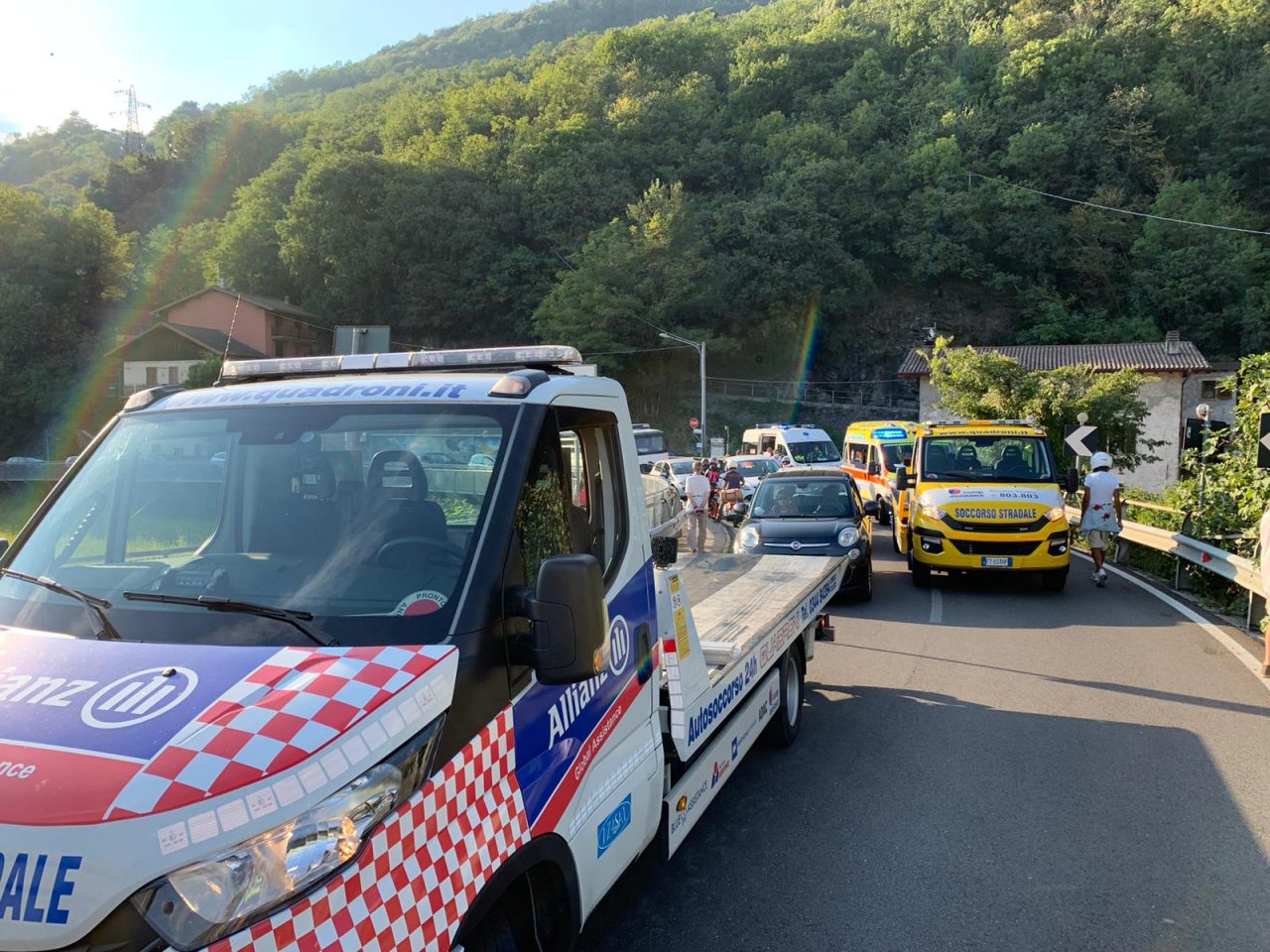 Statale 340: incidente sul Ponte del Passo, traffico in tilt
