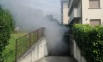 Incendio in un garage a Sondrio FOTO