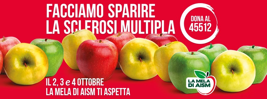 “La Mela di AISM”  torna a Sondrio per la lotta alla sclerosi