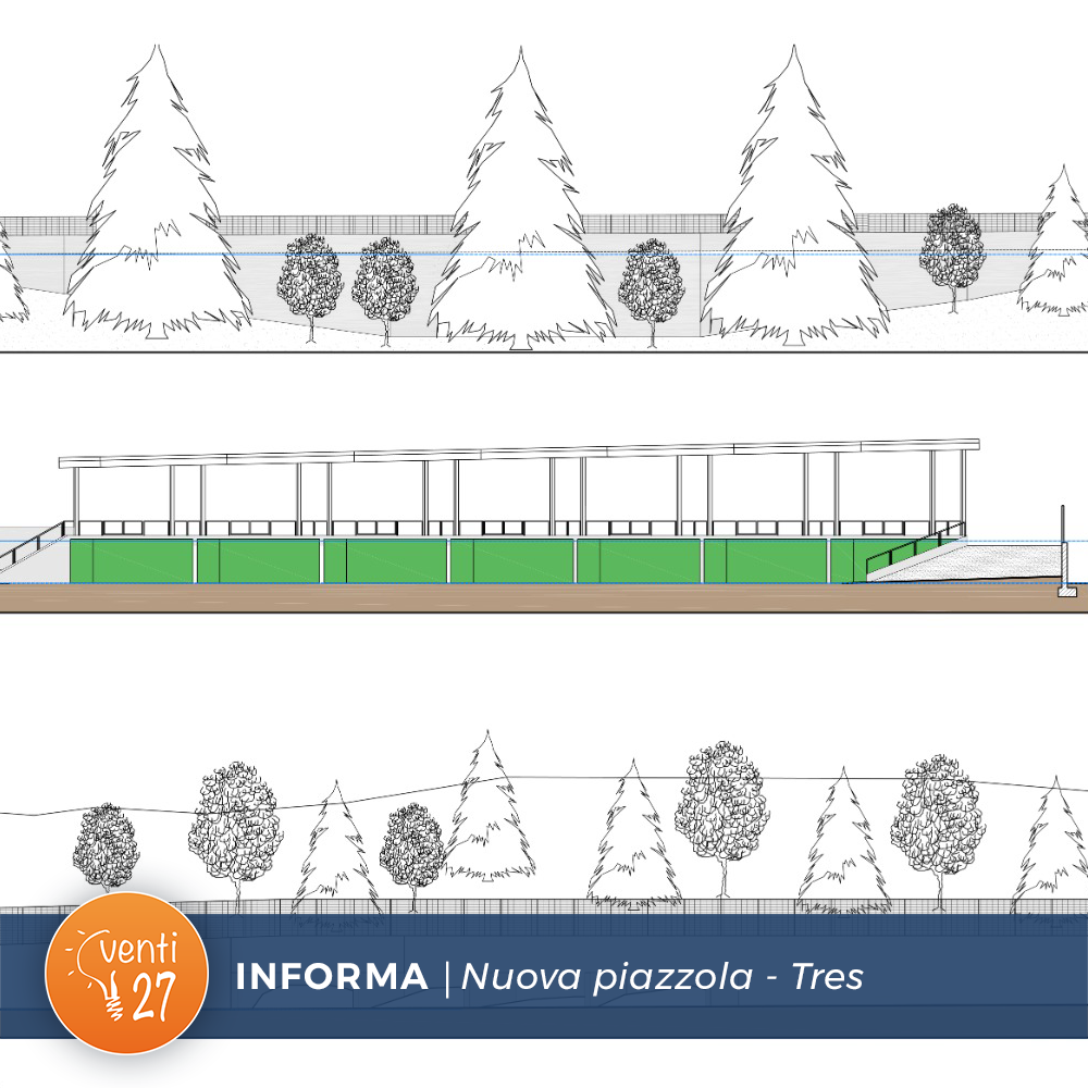 Nuova piazzola dei rifiuti in località Tres