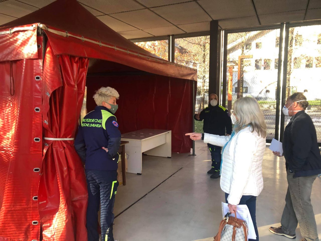 Punto tamponi in piazza Unità d’Italia