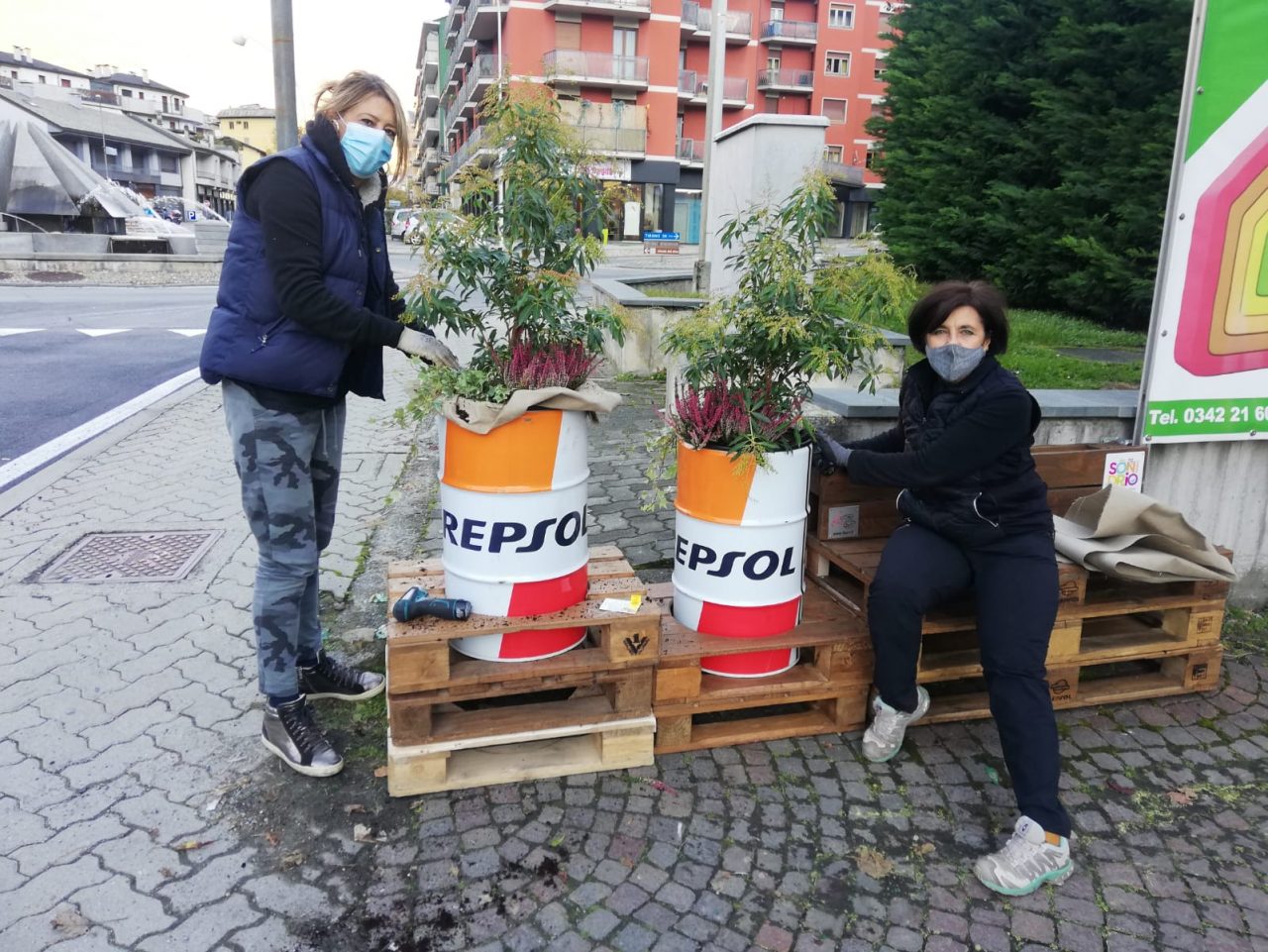Abbellimenti per la città all’ingresso ovest di Sondrio FOTO