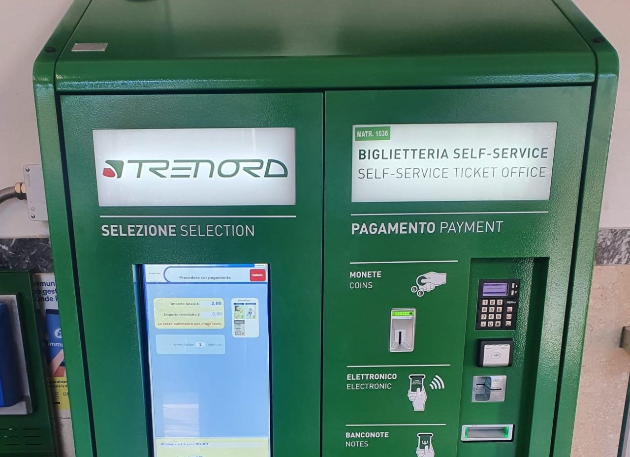 Trenord: biglietteria automatica a Colico, Morbegno e Tirano