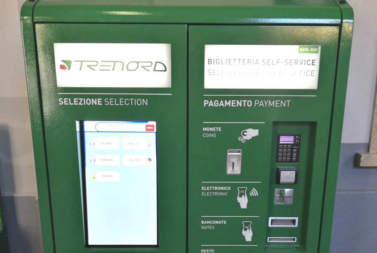 Trenord: installata una nuova Ticket Vending Machine nella stazione di Chiavenna