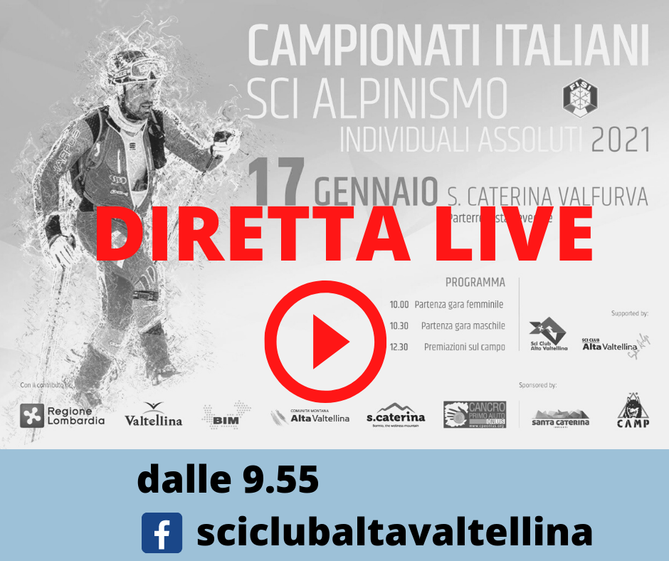 A Santa Caterina i Campionati Italiani Sci Alpinismo, pronta la diretta live