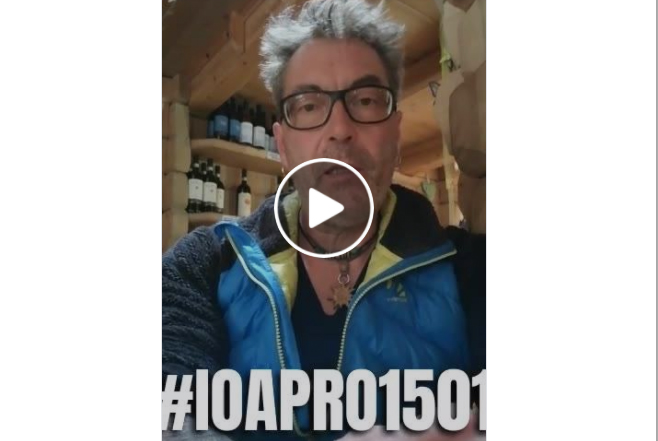 In un video rifugista valtellinese annuncia che aprirà nonostante il divieto del Governo