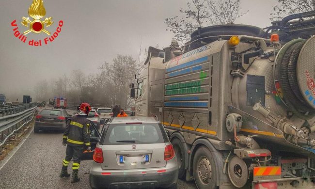 Maxi tamponamento sulla Statale 36