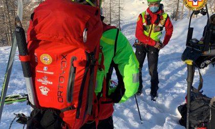 Infortunio in montagna: 67enne recuperato dal Soccorso Alpino