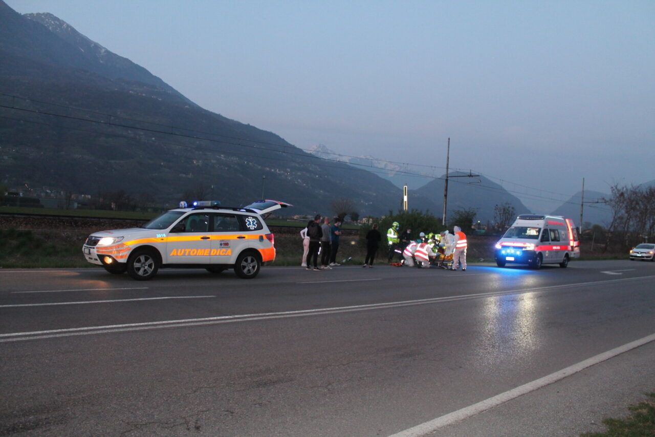 Grave incidente per un motociclista a Cosio Valtellino
