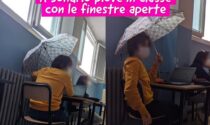 In classe con l'ombrello: la foto che spopola su Instagram
