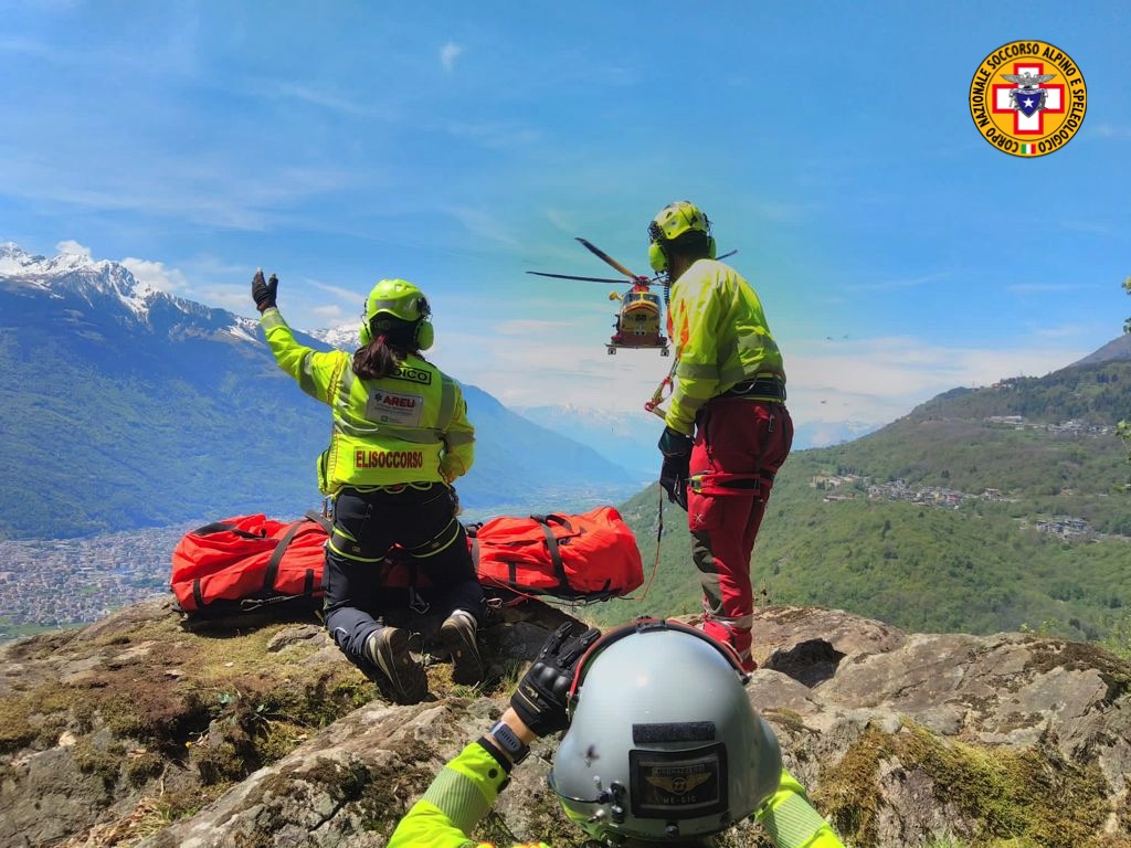 Precipita per 30 metri durante la Colmen Trail, runner miracolato