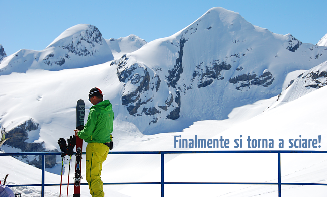 Si torna a sciare sullo Stelvio