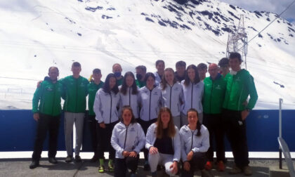 Primo allenamento sulla neve per la squadra Alpi Centrali