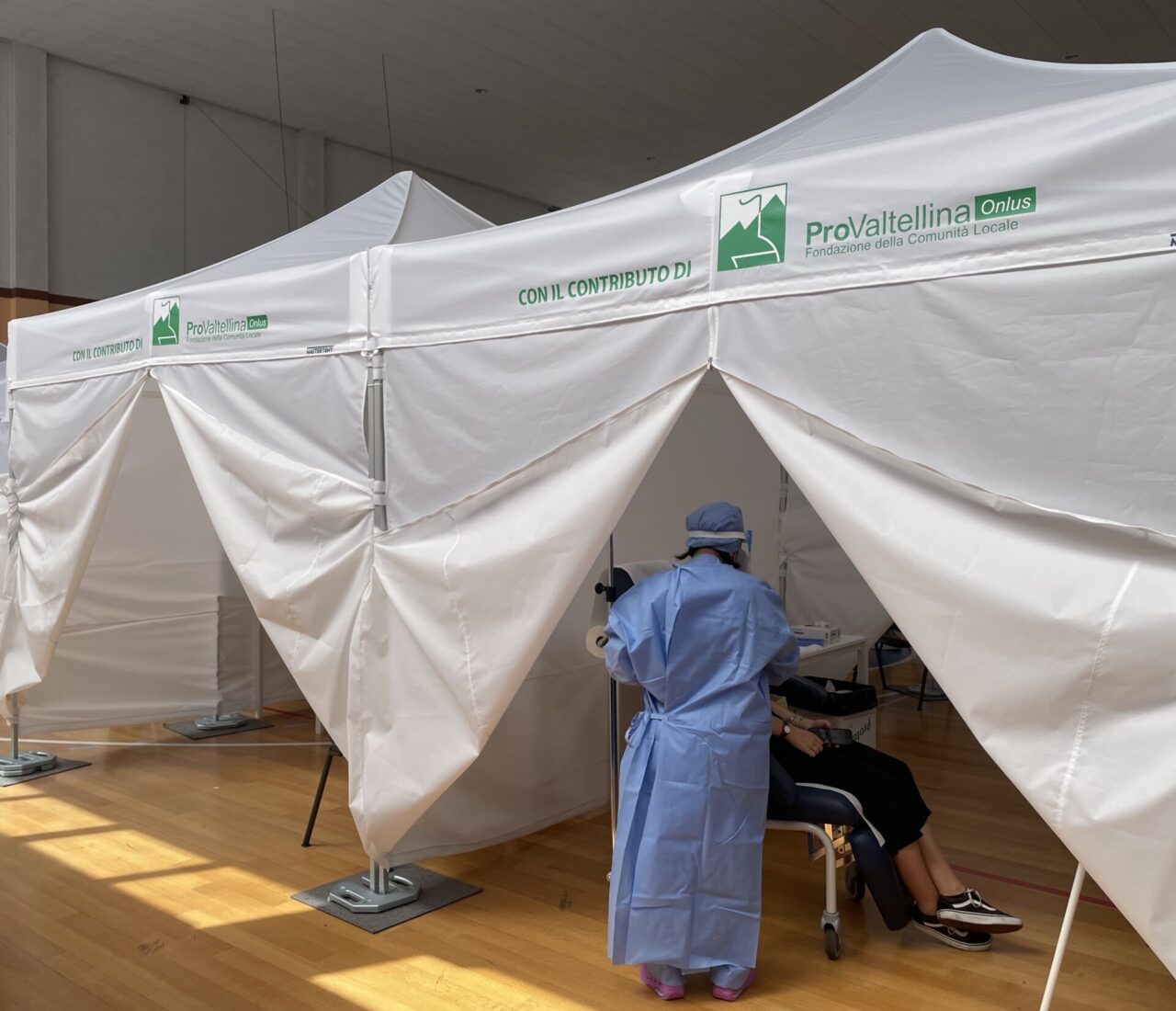 Trasferito il centro vaccinale di Sondrio