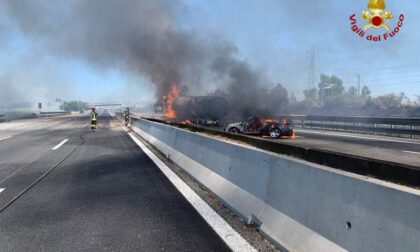 Camionista valtellinese muore nel rogo in autostrada