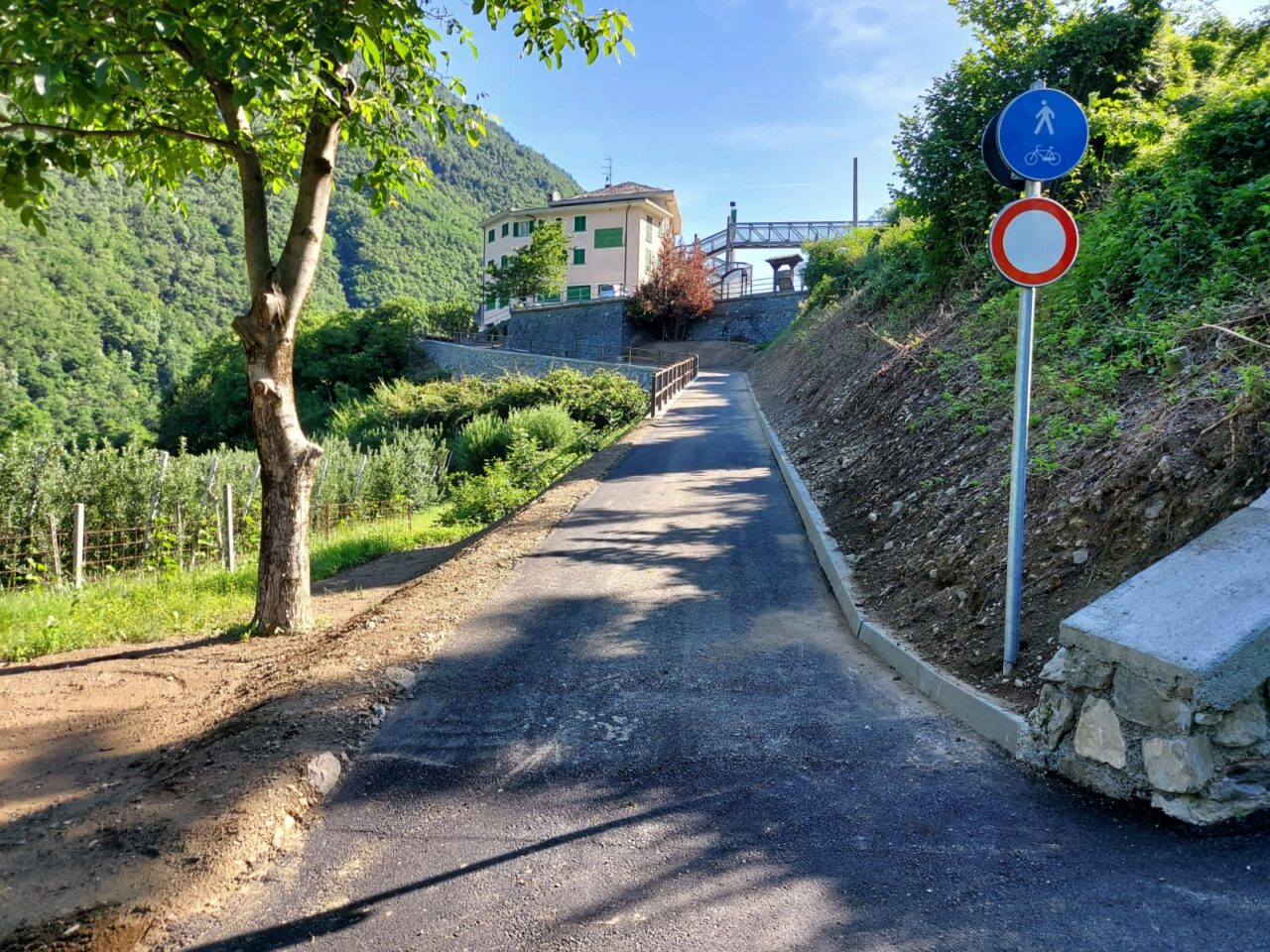 Aperto nuovo tratto di pista ciclabile in località Pradella