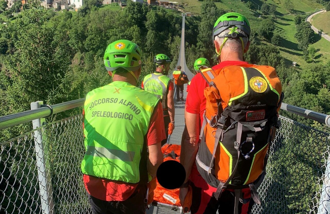 Bambina di dieci anni soccorsa vicino al Ponte del cielo