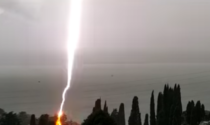 Il video dell'impressionante fulmine caduto su Bellano