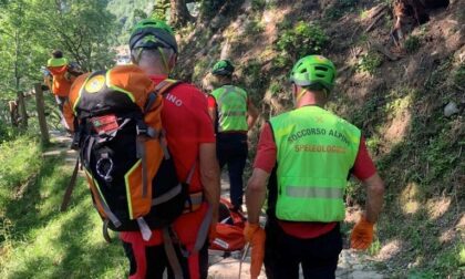 Ciclista infortunato nella Valle Delle Streghe, interviene l'elicottero