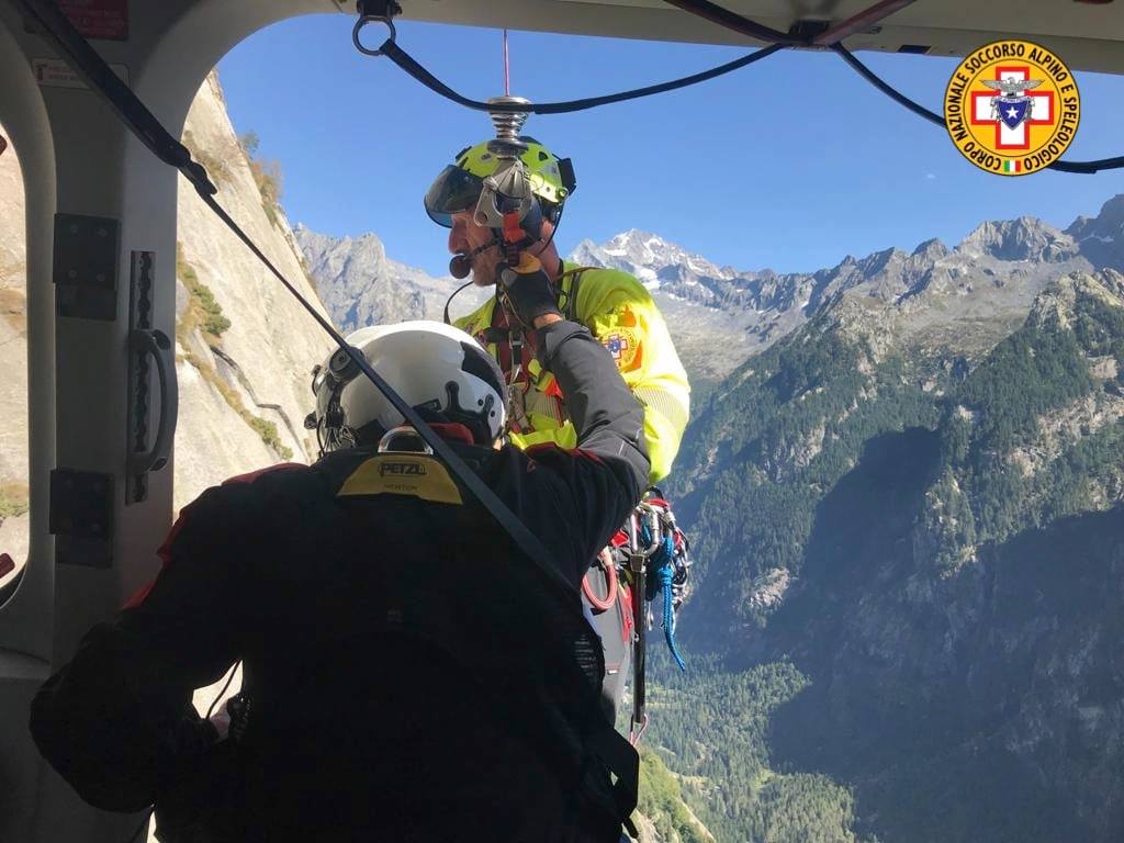 In difficoltà sulla “Amplesso complesso”, interviene l’elisoccorso