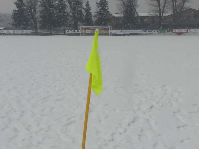 Nuova Sondrio Calcio fermata dalla… neve: ecco com’era il campo oggi