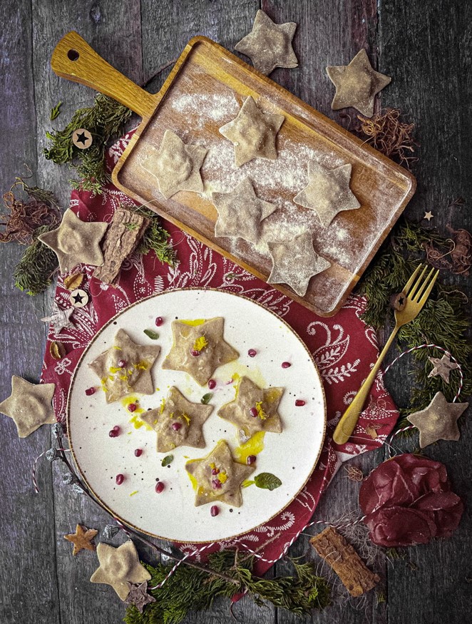 Ravioli di bresaola e grano saraceno