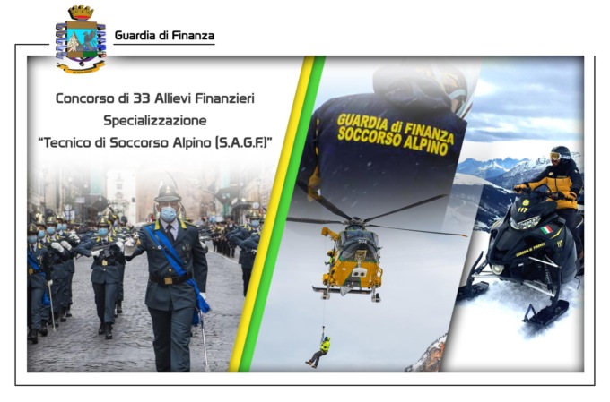 Bando per diventare Tecnico di Soccorso Alpino della Guardia di Finanza