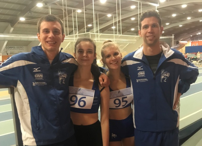 Atleti del GP Valchiavenna alla prima indoor 2022