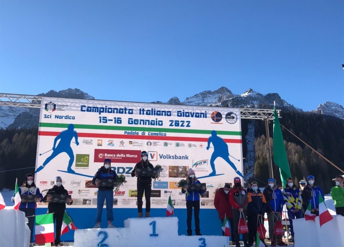 Bene le Alpi Centrali ai Campionati Italiani Giovani di sci di fondo